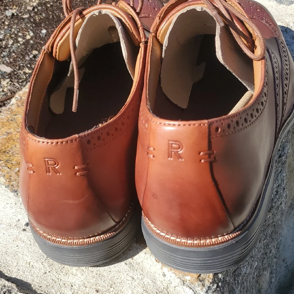 Rockport Total Motion Amalfi Wingtips Men's Tan Brogue Oxford Size 13 Wide